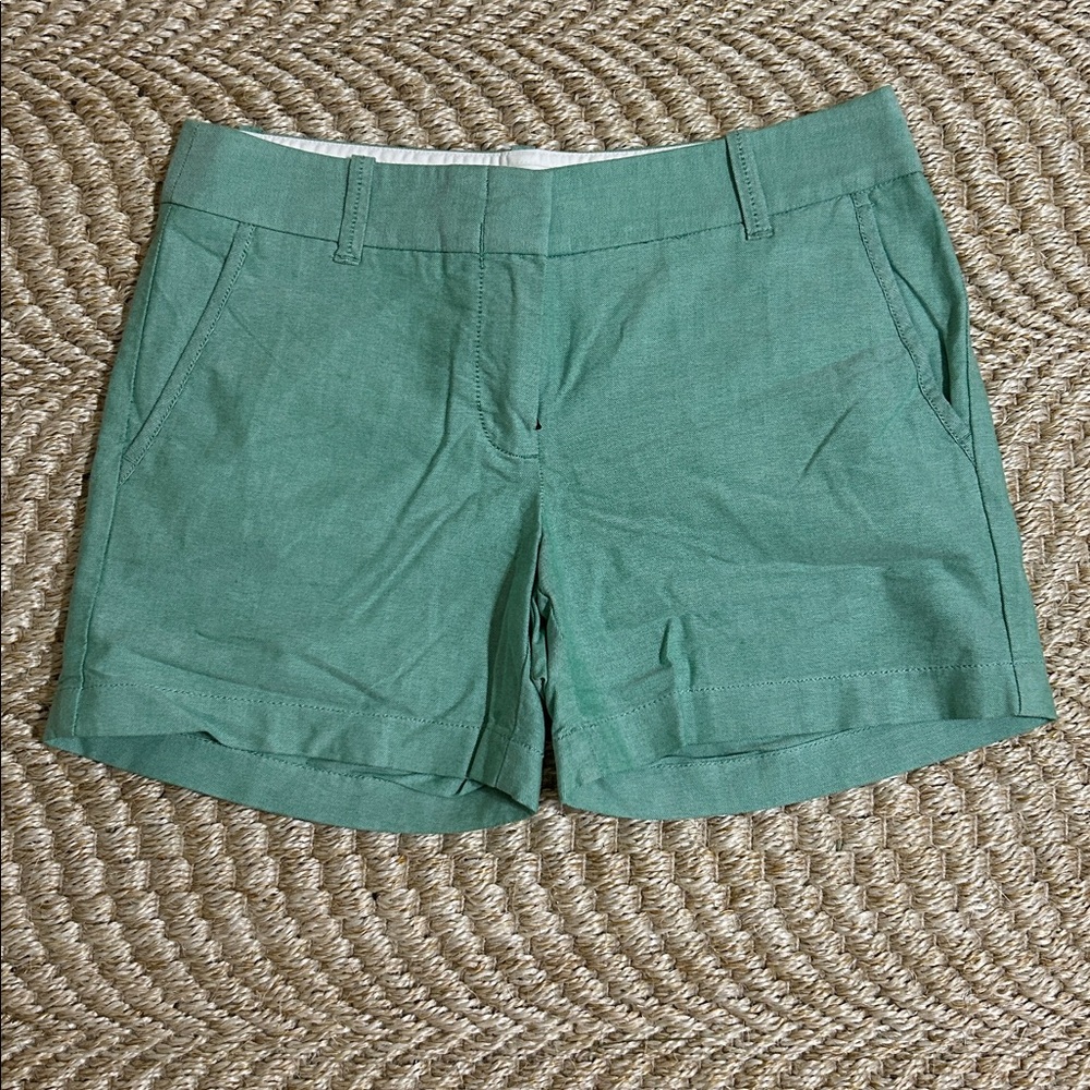 J.Crew green cotton shorts